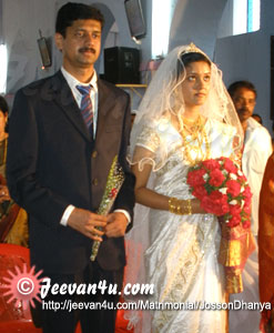 Josson Dhanya Wedding Pictures